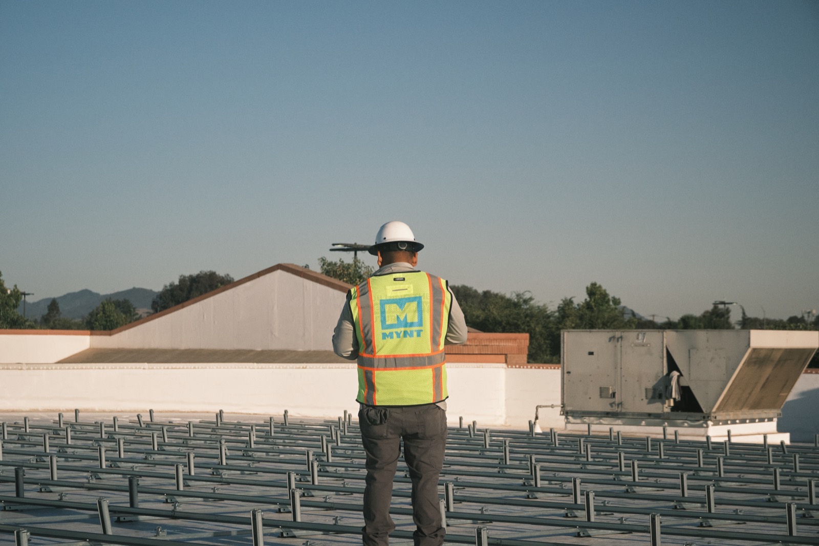 Panel installation in progress