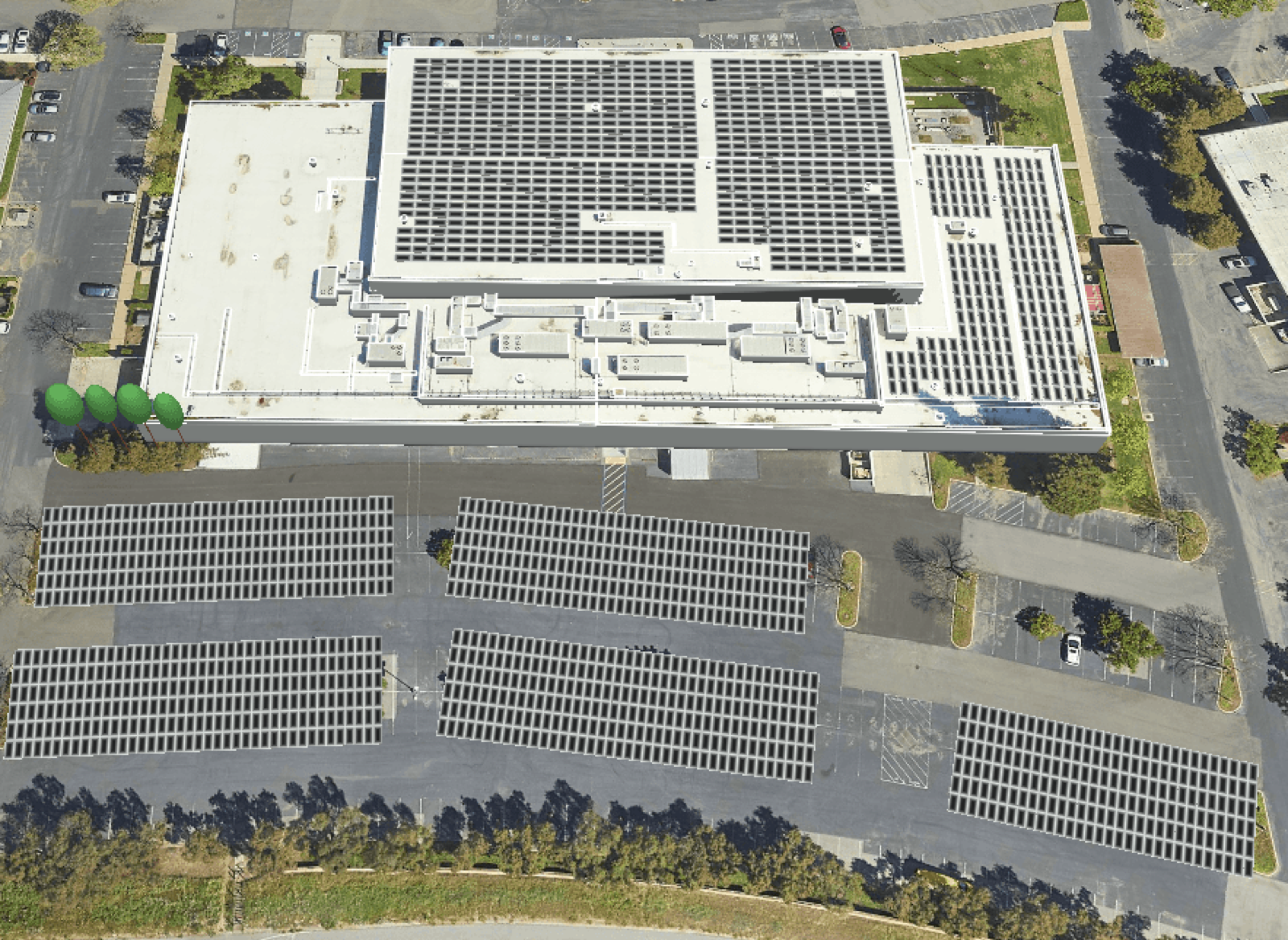 Rooftop + carport solar project